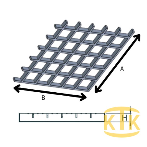 CTP Kanal Izgarası 38x38x38 mm (CTP.3838-B)