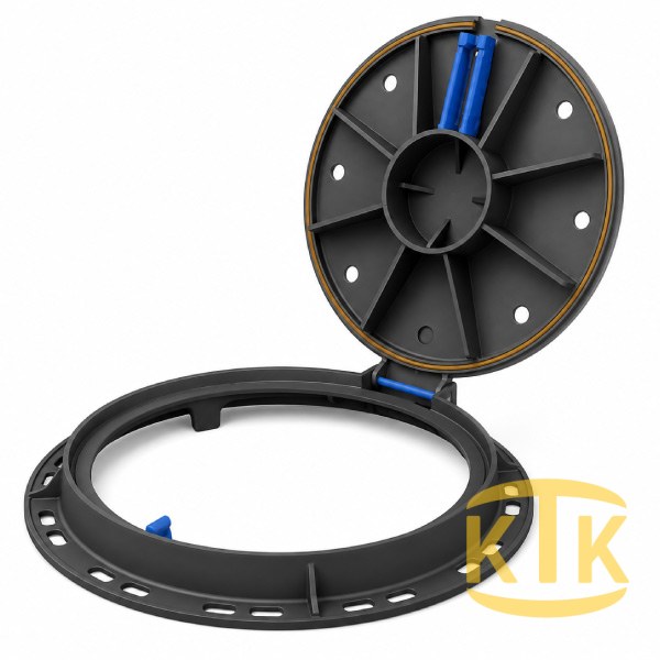 Döküm Rögar Kapağı Takımı Ø600 mm 100° (DKT.600-D3) D400
